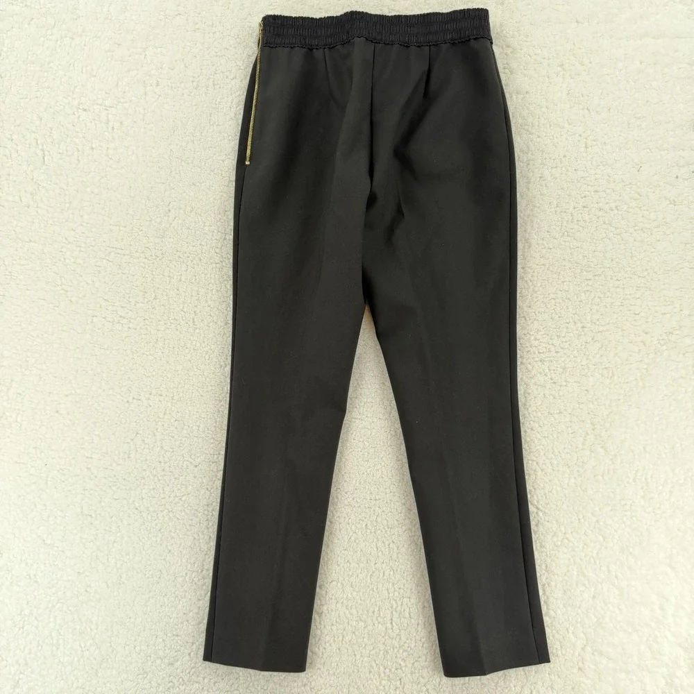 Kate Spade New York Pants‎ Womens 2 Black Elastic Waist Tapered Dress Trouser